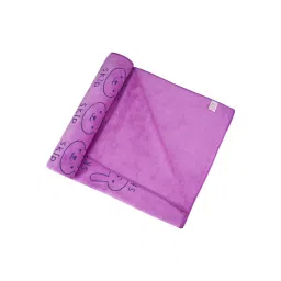 Black Gold Microfiber Premium Bath Towels 400 Gsm Purple (Pack of 2) (L) image 3