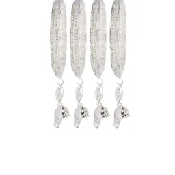 LAVAZZA Set Of 4 Crystals Cubic Zirconia Studded & Beaded Bangles image 3