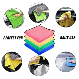 Kuber Industries Yellow & Green 5 Pieces Kitchen Towels With Hanging Loop image 4