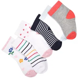 FOOTPRINTS Kids Pack of 6 Patterned Ankle-Length Socks image 2