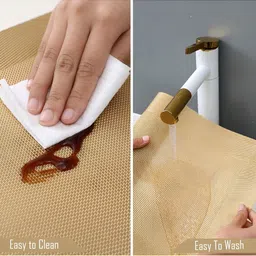 UniKart 6-Pcs Beige Anti-Wrinkle Table Placemats image 4