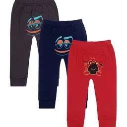 Superminis Kids Pack Of 6 Printed Cotton Mid-Rise Lounge Pants image 2