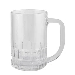GOODHOMES Transparent 6-Pieces Solid Glass Mugs Set 310 ml each image 4