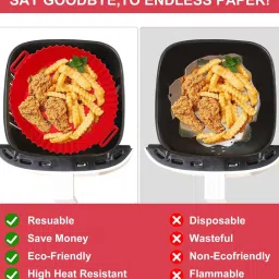 wens 8 Inch Silicone Nonstick Reusable Heat Resistant Baking Tray sable Heat Resistant (Multicolor) image 4