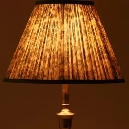 lampenschirm india Calming Floral 30cm Empire Cotton Lampshade (Green) image 1