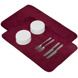 Kuber Industries Maroon 2 Pieces Kitchen Self Drying Microfiber Drying Mat image 2