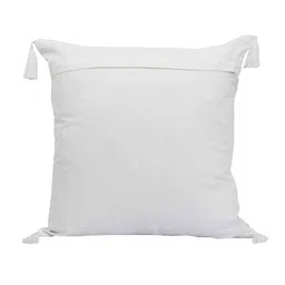 White Cotton Woven 18 x 18 Inches 5 Cushion Covers By Jamio Firati image 4