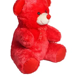 Ultra Kids Red Lovable Huggable Sitting Teddy Bear Soft Toy image 5