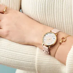 Olivia Burton Women Pink Printed GROOVY BLOOMS Analogue Watch OB16AN04-picture-27