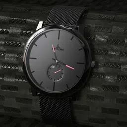 SKYLONA Women Round Dial Bracelet Style Straps Quartz Analogue Watch Biden Pink Chain-picture-13