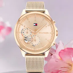 Tommy Hilfiger Women Gold-Toned Bracelet Style Straps Analogue Watch TH1782486W-picture-21
