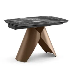 urban ladder Aeris Ceramic 4 to 6 Seater Extendable Dining Table in Black Jade image 2