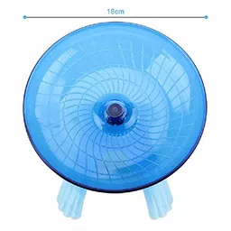18cm Jumbo Silent Running Cum Jogging Cum Exercise Wheel for Hamster/Dwarf/Gerbil/Mice/Mouse (Blue) image 4