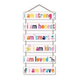 vibecrafts Decorative Multicolour Engineered Wood Wall Hanging Quotes image 4