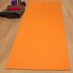 Orange Rubber Foldable Anti Skid 5 ft x 2 ft Yoga Mat by Hosta Homes-picture-36