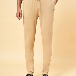 Ajile by Pantaloons Men Tan Solid Slim Fit Joggers-picture-6