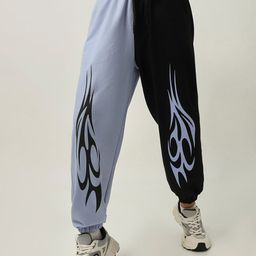Bewakoof Women Colourblocked Mid-Rise Joggers-picture-41