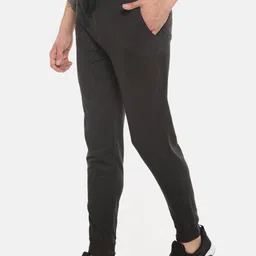 Dollar Men Charcoal Grey Solid Athleisure Joggers image 2