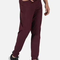 IMPERATIVE Men Maroon Regular Fit Rapid Dry Solid Joggers image 2
