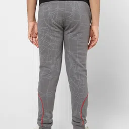 Jack & Jones Junior Boys Grey Printed Cotton Joggers image 5
