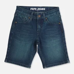 Pepe Jeans Boys Washed Slim Fit Denim Shorts-picture-49