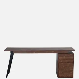 casacraft from pepperfry Gonzalo Writing Table In Arizona Walnut Colour image 5