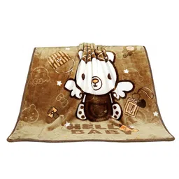 Butterthief Brown & White Cartoon Characters Mink Mild Winter 300 GSM Single Bed Blanket-image-21