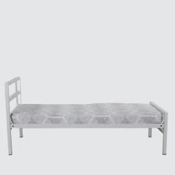 nilkamal sleep Striker Metal Single Bed in White Finish image 5