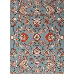presto Blue Traditional Wool 6 ft x 9 ft Hand Tufted Carpet image 2