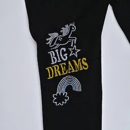 F2M Unisex Kids Slim Fit Jogger High-Rise Embroidered Stretchable Jeans image 5