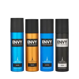 Envy Men Set of 4 No Gas Deodorant Spray - Dark 115g + Rush 99g + Nitro 99g + Noir 99g image 1