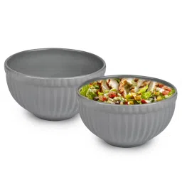urban chef Ceramic Grey 500 ML Serving Bowl Set of 2 image 1