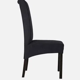 woodsworth from pepperfry Lavinia Fabric Dining Chair in Charcoal Grey Colour image 4