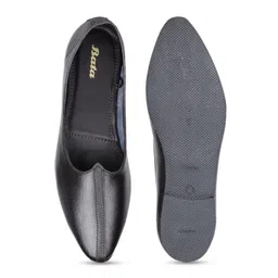 Bata Men Brown Leather Mojaris image 5