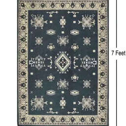 presto Grey Traditional Polyester 5 ft x 7 ft Machine made Carpet image 2