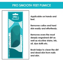 PRO Essentials Smooth Feet Pumice Stone | Turquoise Hard Skin Remover for Soft, Smooth Feet | Natural Exfoliating Tool image 3