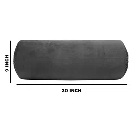 the conversion Dark Grey Solid 200 TC Velevt 2 Bolster Covers image 2