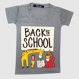 RISH Kids Grey Back To School Printed T-shirt-picture-36