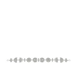 I Jewels Silver-Plated Kundan-Studded & Beaded Sheeshphool image 1