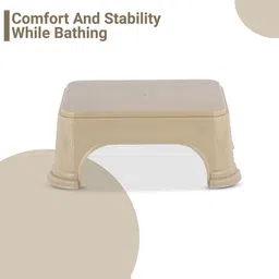 Kuber Industries 4-Pcs Beige Strong Durable Bathroom Stools image 2