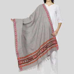 SWI Stylish Women Woven Design Wool Shawl-picture-35