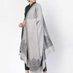 SWI Stylish Floral-Woven Design Shawl image 4