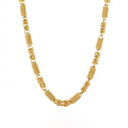 Brandsoon Men Gold-Toned Textured Chain image 2