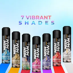 Nishman Set of 2 Pro Mech Hair Color Spray 150 ml each - Gold & Red image 3