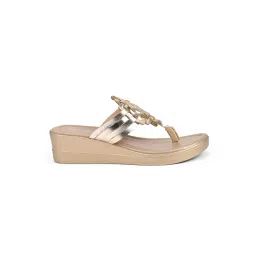Vanilla Moon Women Cole Gold Wedges image 3