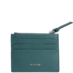 SILVIANO Unisex Textured Leather Card Holder image 1