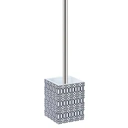 OBSESSIONS Black & White Textured Toilet Brush With Holder image 4