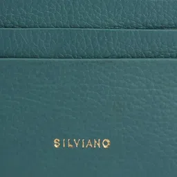 SILVIANO Unisex Textured Leather Card Holder image 5