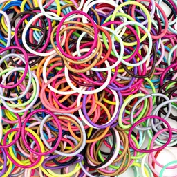 LYTIX Girls Set of 200 Assorted Ponytail Holders-image-6