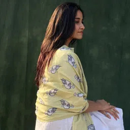 BUTA BUTI Ethnic Printed Cotton Stole image 3